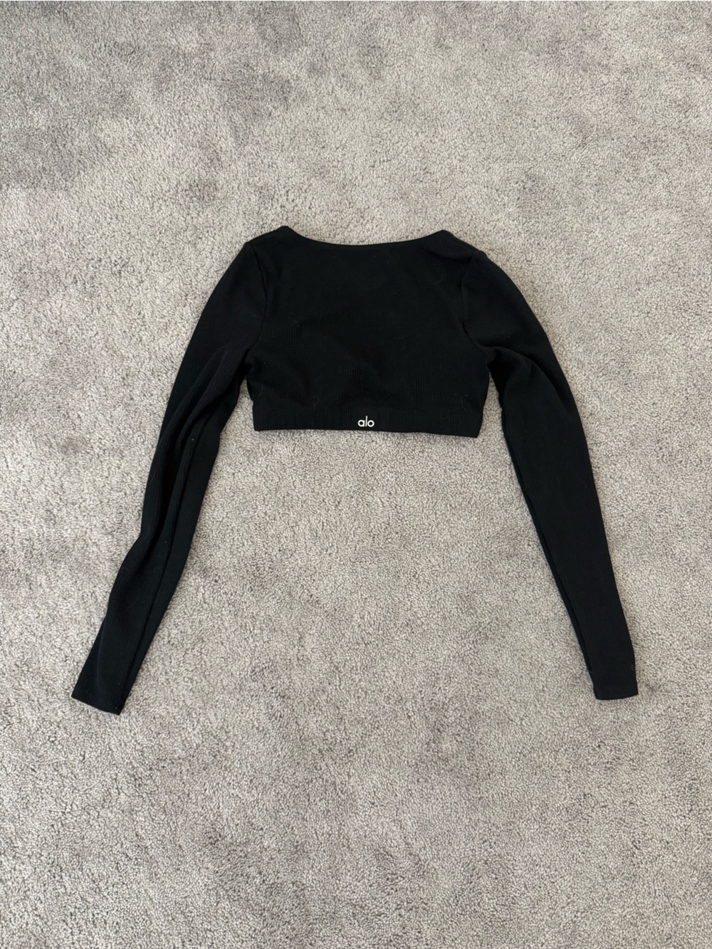Alo Long Sleeve Crop Top (Built-in bra)